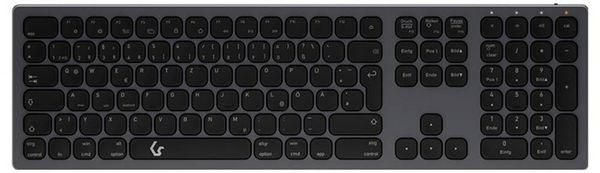 Produktbild: RAIDSONIC Full-Size Aluminium Tastatur, Bluetooth & RF, f&uuml;r Win & macOS