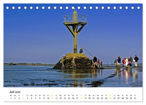 Produktbild: Vend&eacute;e Aus dem Meer steigender Himmel Frankreichs (Tischkalender 2026 DIN A5 quer), CALVENDO Monatskalender