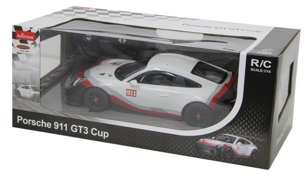 Produktbild: Porsche 911 GT3 Cup 1:14 weiss 2,4GHz