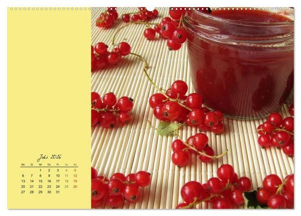 Produktbild: Ach, sind die s&uuml;&szlig;! Rezepte zu Konfit&uuml;ren, Fruchtaufstrichen und Gelees (Wandkalender 2026 DIN A2 quer), CALVENDO Monatskalender