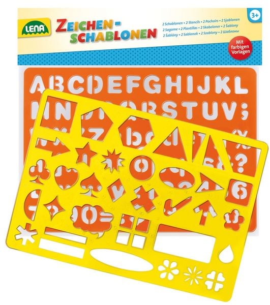 Produktbild: Zeichenschablone Alphabet/Zahlen + Zeichen, Beutel
