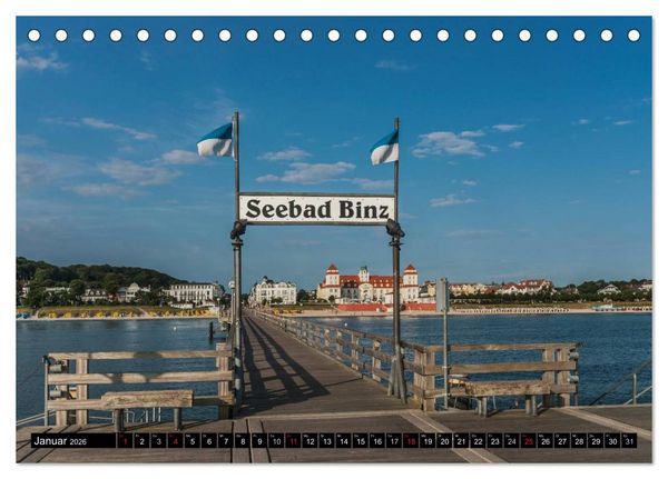 Produktbild: Ein Wochenende im Ostseebad Binz (Tischkalender 2026 DIN A5 quer), CALVENDO Monatskalender