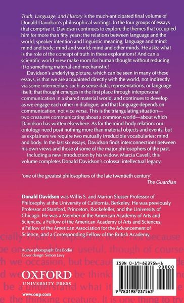 Produktbild: Truth, Language, and History