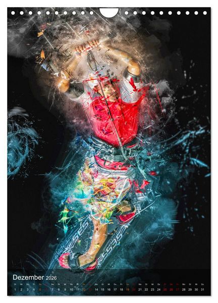 Produktbild: Kitesurfen - einfach cool (Wandkalender 2026 DIN A4 hoch), CALVENDO Monatskalender