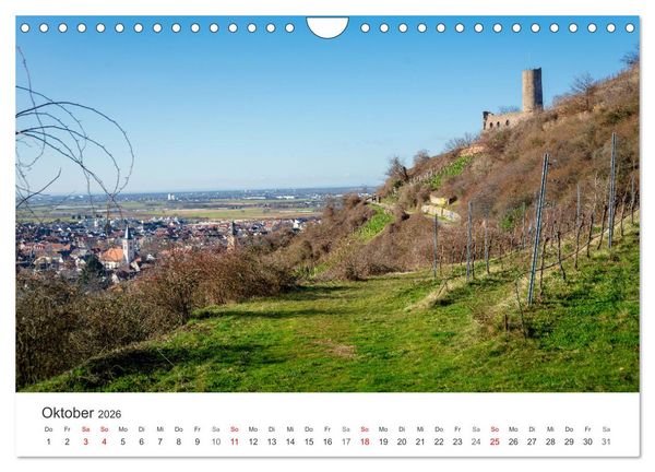 Produktbild: Schriesheim an der Bergstra&szlig;e - Impressionen aus Stadt und Natur (Wandkalender 2026 DIN A4 quer), CALVENDO Monatskalender