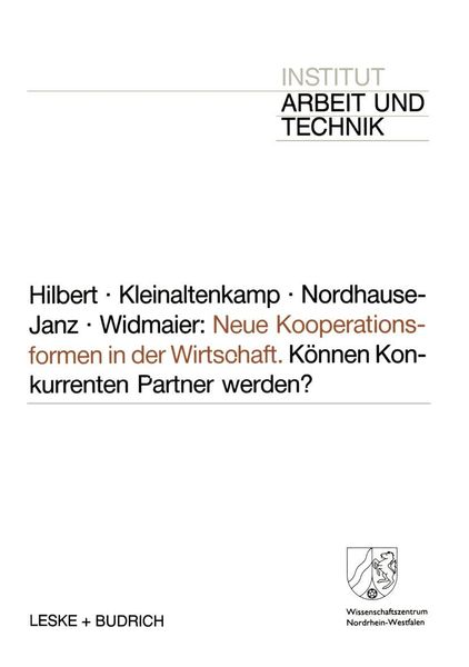 Produktbild: Neue Kooperationsformen in der Wirtschaft