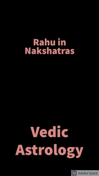 Produktbild: Rahu in Nakshatras