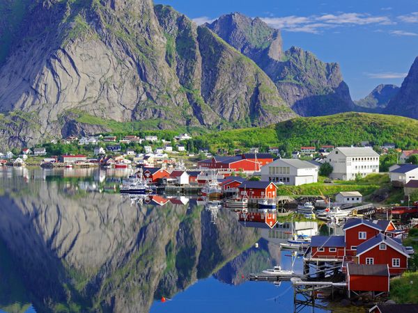 Produktbild: CALVENDO Puzzle Norwegen: Das Fischerdorf Reine | 1000 Teile Lege-Gr&ouml;&szlig;e 64x48cm Foto-Puzzle f&uuml;r gl&uuml;ckliche Stunden