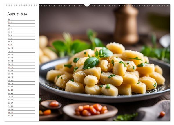 Produktbild: Buongusto Italia - Ein Jahr voller italienischer KI K&ouml;stlichkeiten (Wandkalender 2026 DIN A2 quer), CALVENDO Monatskalender