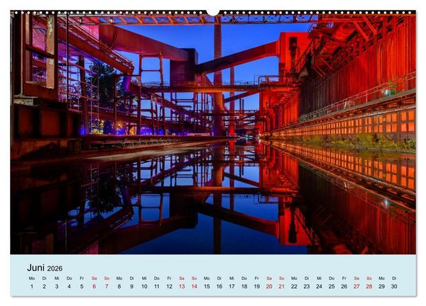 Produktbild: Ruhrnights (Wandkalender 2026 DIN A2 quer), CALVENDO Monatskalender