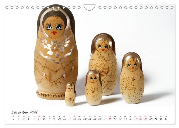 Produktbild: Matroschkas (Wandkalender 2026 DIN A4 quer), CALVENDO Monatskalender