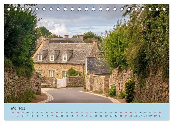Produktbild: Unterwegs in der Normandie (Tischkalender 2026 DIN A5 quer), CALVENDO Monatskalender