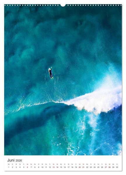 Produktbild: Surfen - Auf der perfekten Welle. (Wandkalender 2026 DIN A2 hoch), CALVENDO Monatskalender