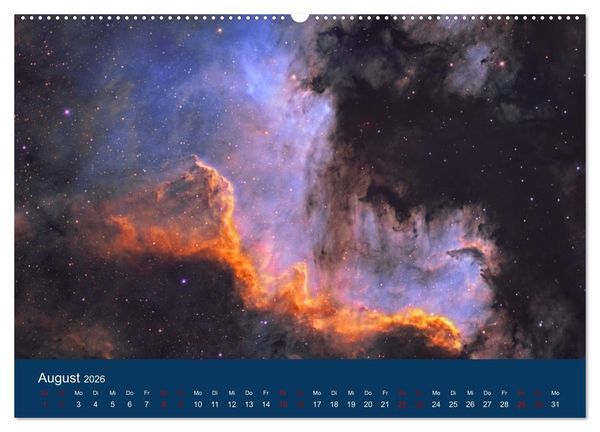 Produktbild: Havel-Sternwarte Weltallkalender (hochwertiger Premium Wandkalender 2026 DIN A2 quer), Kunstdruck in Hochglanz