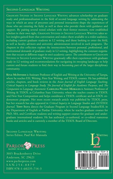 Produktbild: Graduate Studies in Second Language Writing