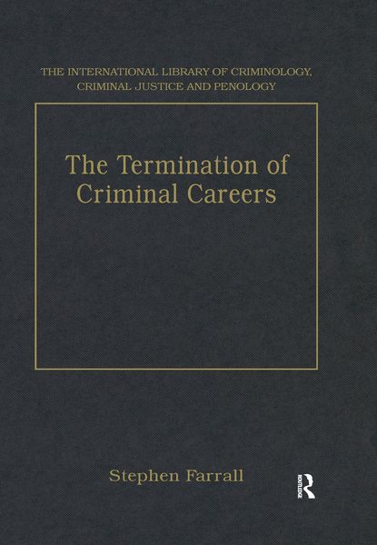 Produktbild: The Termination of Criminal Careers