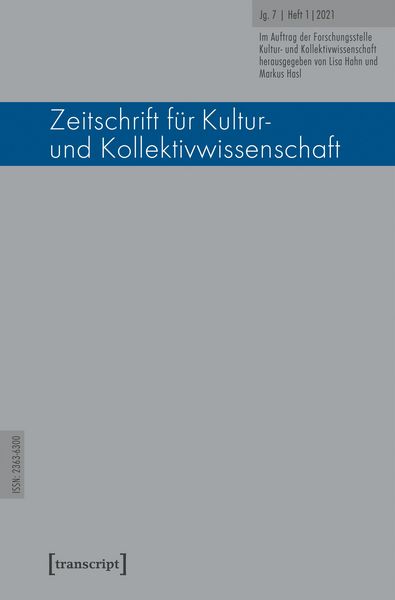 Produktbild: Zeitschrift f&uuml;r Kultur- und Kollektivwissenschaft