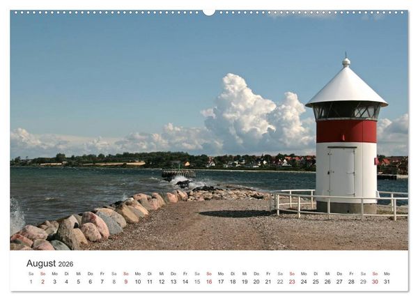Produktbild: Leuchtt&uuml;rme und Leuchtfeuer an der Ostsee (Wandkalender 2026 DIN A2 quer), CALVENDO Monatskalender