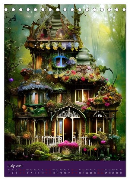 Produktbild: Fantasy Dreams (Desk Calendar 2026 DIN A5 portrait), CALVENDO 12 Month DeskCalendar