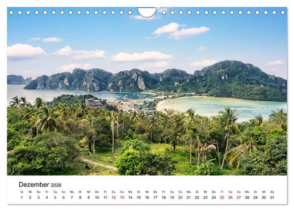 Produktbild: Die sch&ouml;nsten Inseln Thailands (Wandkalender 2026 DIN A4 quer), CALVENDO Monatskalender