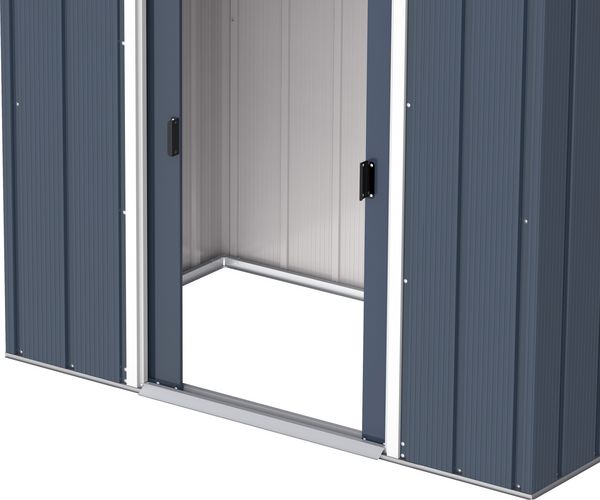 Produktbild: Metall Ger&auml;tehaus 203x113 Gartenhaus Schiebet&uuml;r
