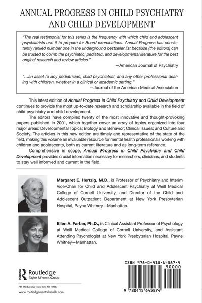 Produktbild: Annual Progress in Child Psychiatry and Child Development 2002
