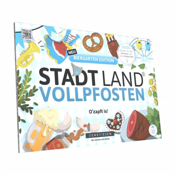 Produktbild: DENKRIESEN - STADT LAND VOLLPFOSTEN&reg; - Biergarten Edition - "O'zapft is!" | A4 Spielblock
