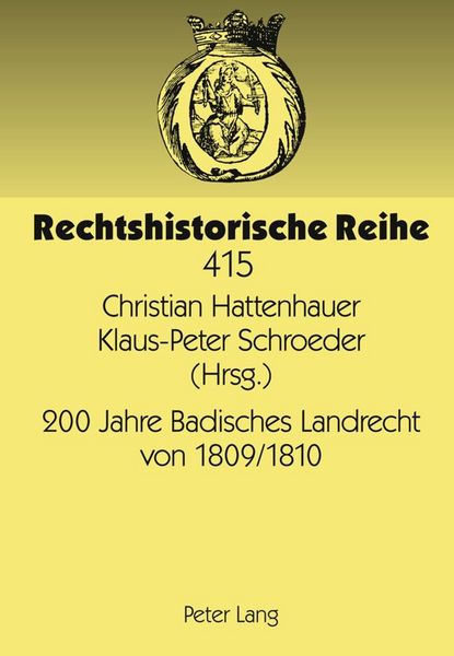 Produktbild: 200 Jahre Badisches Landrecht von 1809/1810