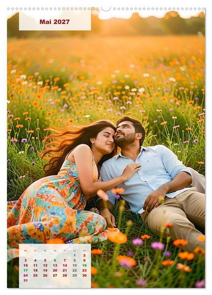 Produktbild: Herzen im Einklang &ndash; LOVERS EDITION (hochwertiger Premium Wandkalender 2027 DIN A2 hoch), Kunstdruck in Hochglanz