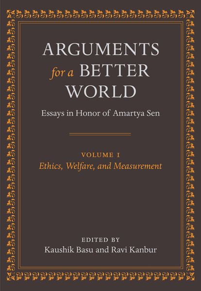 Produktbild: Arguments for a Better World: Essays in Honor of Amartya Sen