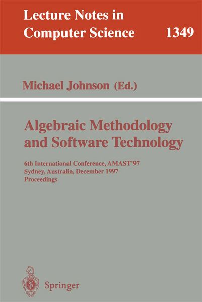 Produktbild: Algebraic Methodology and Software Technology