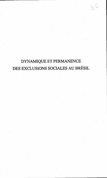 Produktbild: Dynamique et permanence des exclusions s
