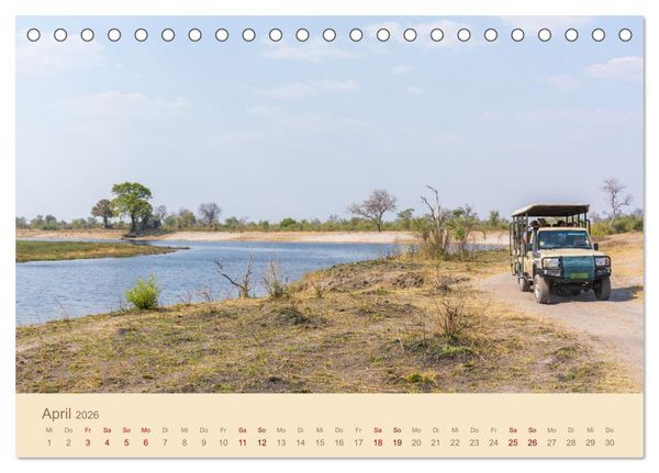 Produktbild: Einmalige Landschaften in Afrika (Tischkalender 2026 DIN A5 quer), CALVENDO Monatskalender