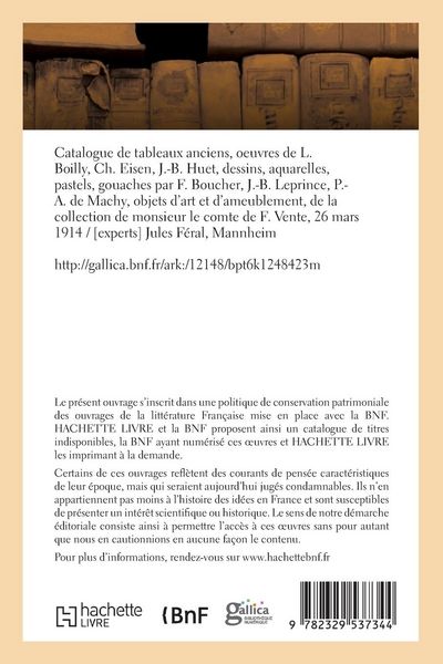Produktbild: Catalogue de Tableaux Par L. Boilly, Ch. Eisen, J.-B. Huet, Dessins, Aquarelles, Pastels, Gouaches