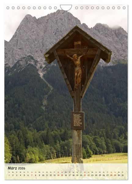 Produktbild: Feldkreuze im bayerischen Oberland (Wandkalender 2026 DIN A4 hoch), CALVENDO Monatskalender