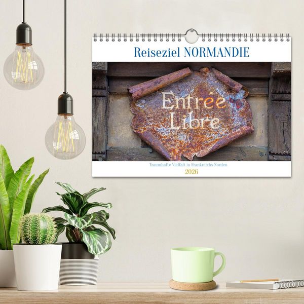 Produktbild: Reiseziel Normandie (Wandkalender 2026 DIN A4 quer), CALVENDO Monatskalender