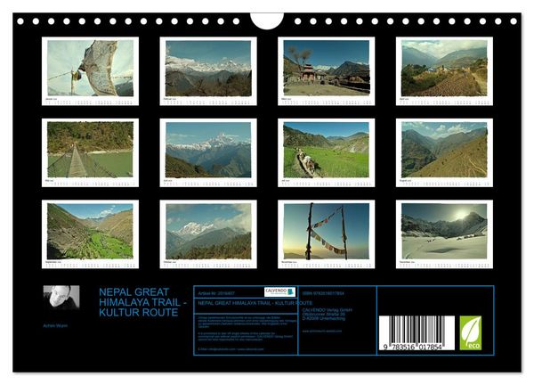 Produktbild: NEPAL GREAT HIMALAYA TRAIL - KULTUR ROUTE (Wandkalender 2026 DIN A4 quer), CALVENDO Monatskalender