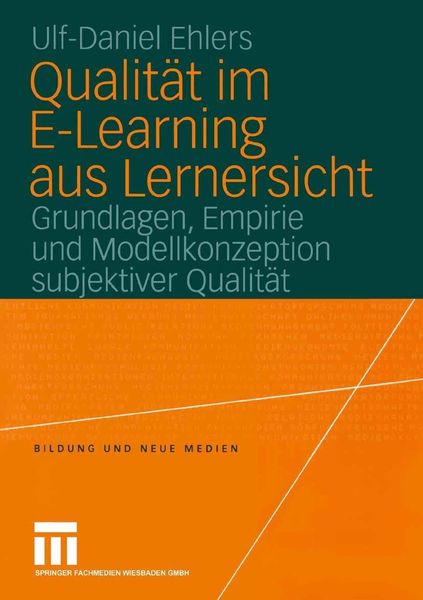 Produktbild: Qualit&auml;t im E-Learning aus Lernersicht