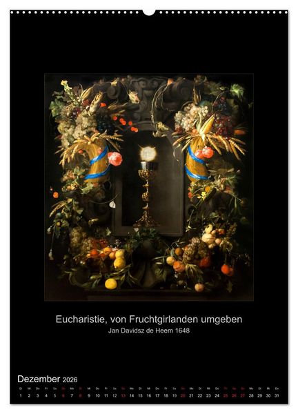 Produktbild: Stillleben - Illusionistische Malerei der Renaissance (hochwertiger Premium Wandkalender 2026 DIN A2 hoch), Kunstdruck in Hochglanz