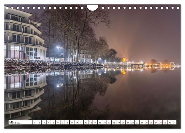 Produktbild: Waren M&uuml;ritz, nach Sonnenuntergang (Wandkalender 2027 DIN A4 quer), CALVENDO Monatskalender