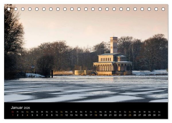 Produktbild: Brandenburg - Landschaften zwischen Elbe und Oder (Tischkalender 2026 DIN A5 quer), CALVENDO Monatskalender