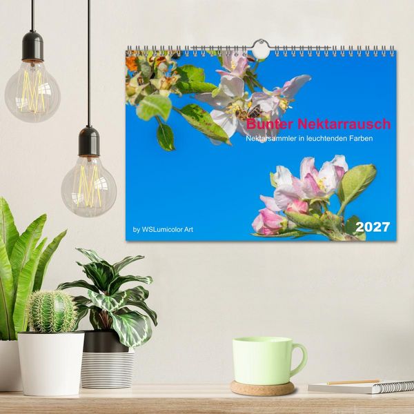 Produktbild: Bunter Nektarrausch - Nektarsammler in leuchtenden Farben (Wandkalender 2027 DIN A4 quer), CALVENDO Monatskalender