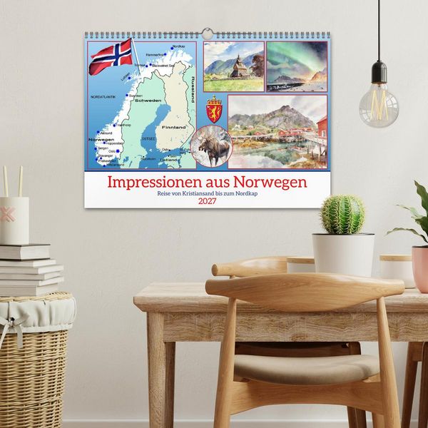 Produktbild: Impressionen aus Norwegen (Wandkalender 2027 DIN A3 quer), CALVENDO Monatskalender