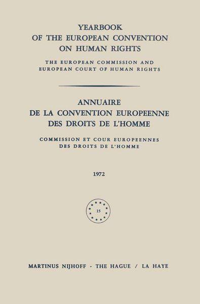 Produktbild: Yearbook of the European Convention on Human Rights / Annuaire de la Convention Europeenne des Droits de L&rsquo;Homme