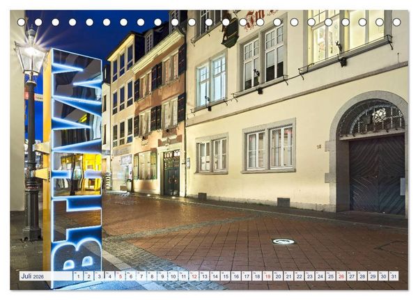 Produktbild: BONN f&uuml;r Nachtschw&auml;rmer (Tischkalender 2026 DIN A5 quer), CALVENDO Monatskalender