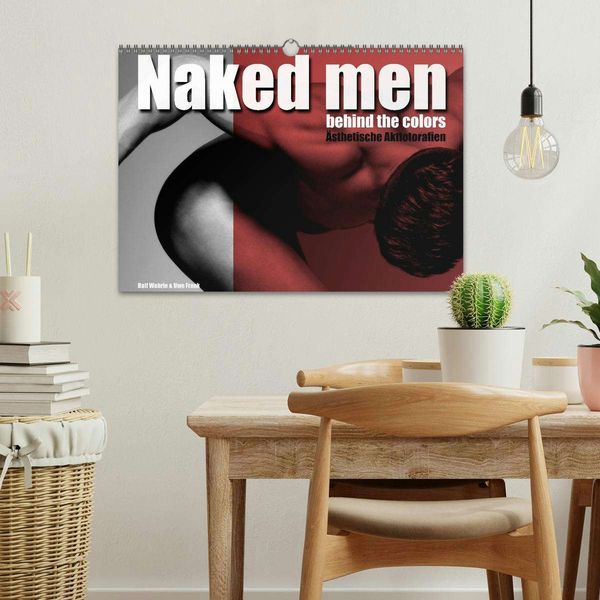 Produktbild: Naked men behind the colors &ndash; &Auml;sthetische Aktfotografien (Wandkalender 2026 DIN A3 quer), CALVENDO Monatskalender