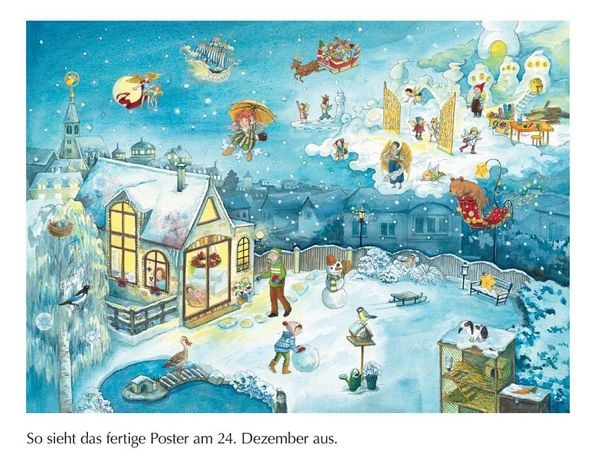 Produktbild: Der verlorene Wunschzettel. Ein Poster-Adventskalender zum Vor- und Selberlesen