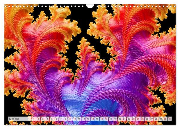 Produktbild: Fraktale Visionen (Wandkalender 2026 DIN A3 quer), CALVENDO Monatskalender