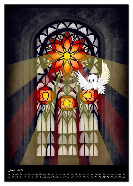 Produktbild: Gothic Fantasy Animals (Desk Calendar 2026 DIN A5 portrait), CALVENDO 12 Month DeskCalendar