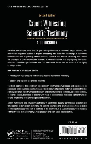 Produktbild: Expert Witnessing and Scientific Testimony